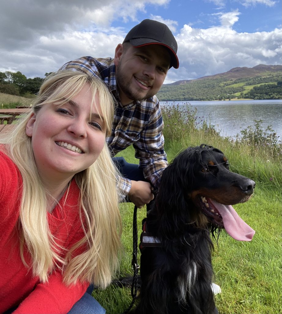 Wedding planner, husband and dog