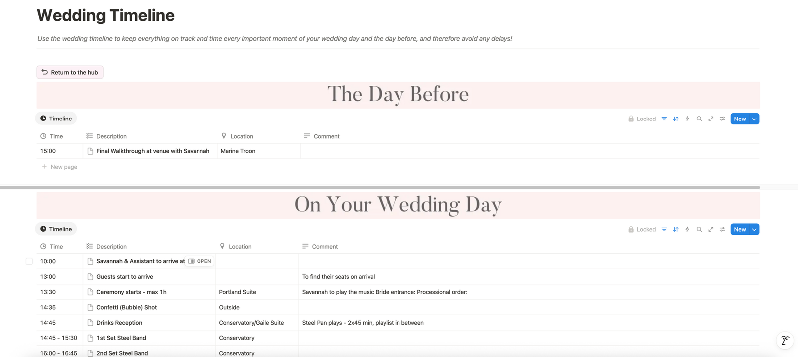 Preview of Le Salon, your wedding planning lounge included in my full wedding planning service